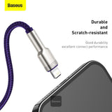 Cablu Baseus Cafule Series Metal (CALJK-B05), USB to Lightning 2.4A, 2m, Mov