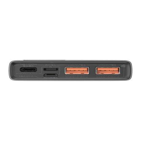 Baterie externa Baseus Adaman (PPAD070001), 2x USB, Type-C, Lightning, Micro-USB, Fast Charging, 22.5W, 10000mAh, Negru