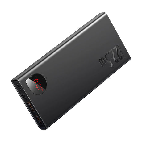 Baterie externa Baseus Adaman (PPAD070001), 2x USB, Type-C, Lightning, Micro-USB, Fast Charging, 22.5W, 10000mAh, Negru