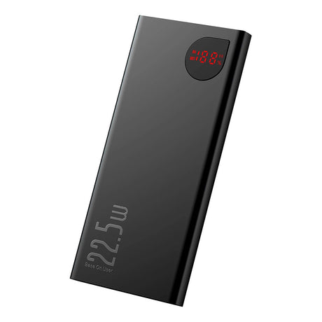 Baterie externa Baseus Adaman (PPAD070001), 2x USB, Type-C, Lightning, Micro-USB, Fast Charging, 22.5W, 10000mAh, Negru