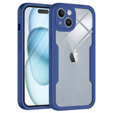 Folie de protectie Techsuit ColorVerse 360 Series + compatibil cu iPhone 15 Plus, Albastru