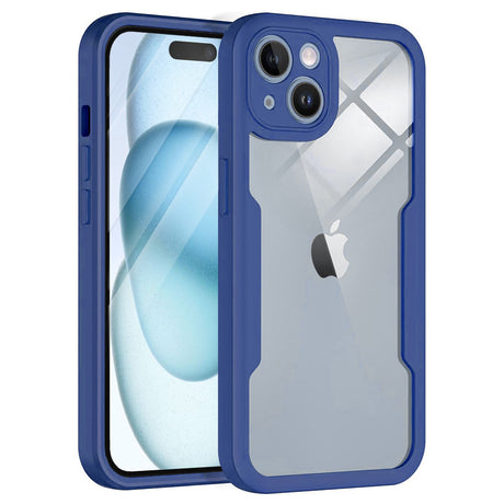 Folie de protectie Techsuit ColorVerse 360 Series + compatibil cu iPhone 15 Plus, Albastru