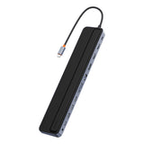 Hub Baseus EliteJoy Gen2 (WKSX030213), Type-C to HDMI x2 / USB3.0 x3 / RJ45, Negru