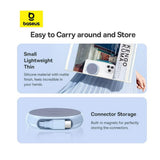 Cablu Baseus Pathfinder Series (P10368400311-00), Type-C to Type-C, 100W, 1m, Retractable, Galaxy Blue