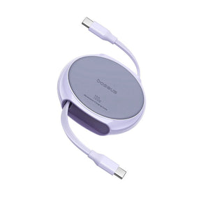 Cablu Baseus Pathfinder Series (P10368400511-00), Type-C to Type-C, 100W, 1m, Retractable, Nebula Purple
