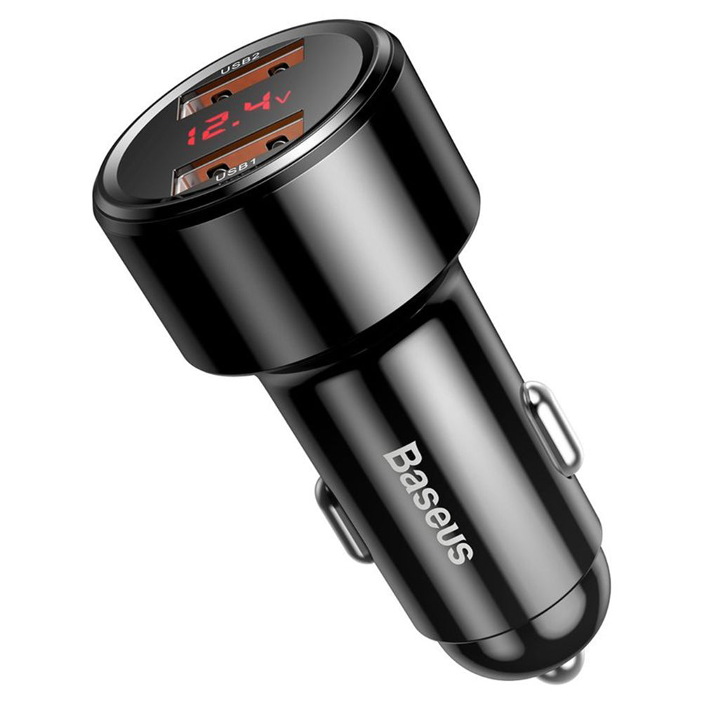 Incarcator Baseus Car Magic Series (CCMLC20A-01), Fast Charging, 45W, 2x USB, Negru