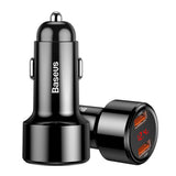 Incarcator Baseus Car Magic Series (CCMLC20A-01), Fast Charging, 45W, 2x USB, Negru