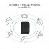 Suport Techsuit (set de 2) Metal Plate (MP02), with PU Leather Cover, Negru