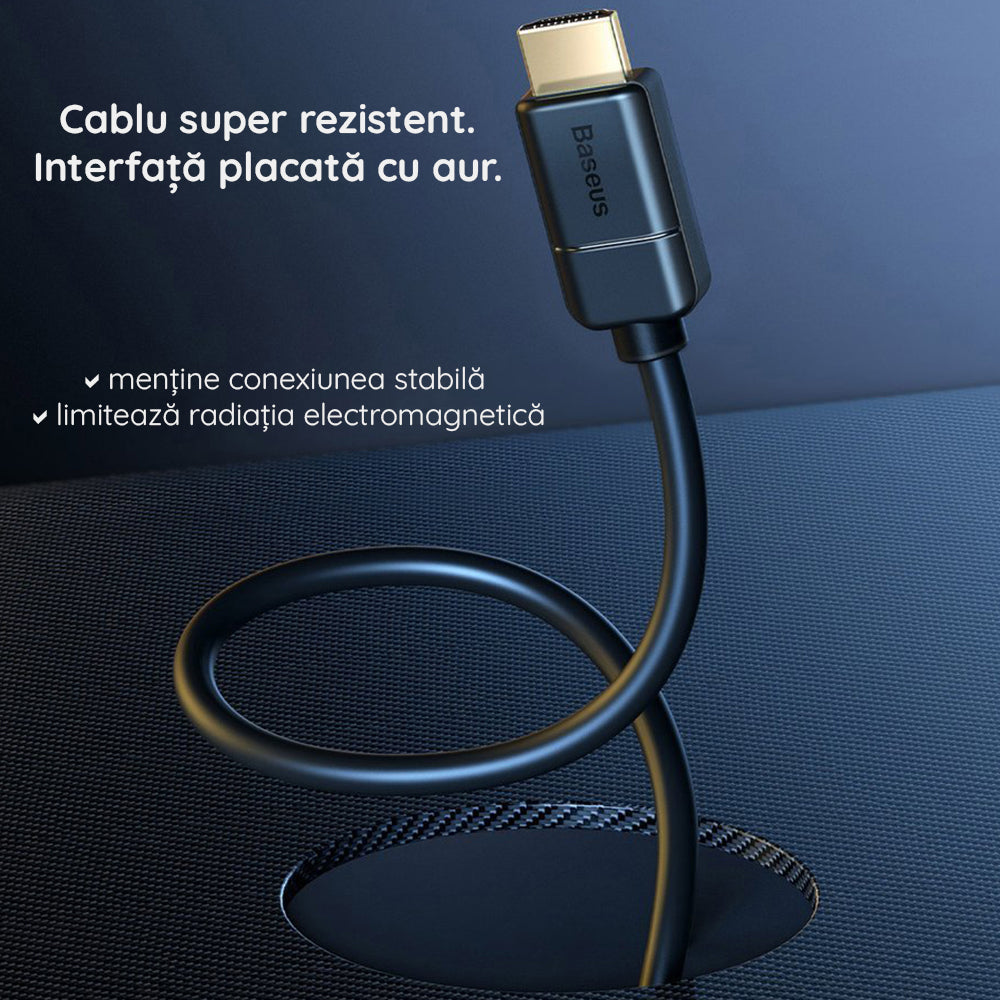 Cablu Baseus (CAKGQ-D01), HDMI, 5m, Negru