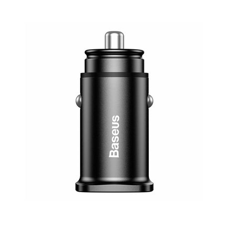Incarcator Baseus Car Square Metal Series (CCALL-DS01), 2x USB, Quick Charge 3.0, SCP, AFC, 30W, Negru