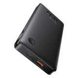 Baterie externa Baseus Airpow Air Lite (P10067501123-00), USB, Type-C, Dual Cable USB-C, Lightning, 22.5W, 10000mAh, Negru
