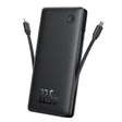 Baterie externa Baseus Airpow Air Lite (P10067501123-00), USB, Type-C, Dual Cable USB-C, Lightning, 22.5W, 10000mAh, Negru