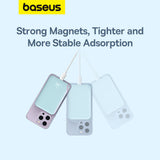 Baterie externa Baseus Mini Air (P10059002313-00), Type-C, MagSafe Charging, 20W, 6000mAh, with Cable Type-C, 30cm, Albastru