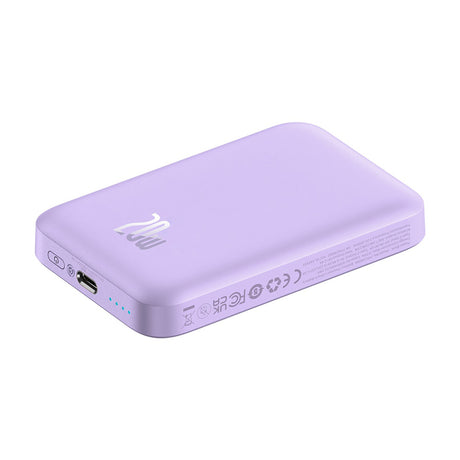 Baterie externa Baseus Mini Air (P10059002513-00), Type-C, MagSafe Charging, 20W, 6000mAh, with Cable Type-C, 30cm, Mov