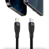 Cablu Baseus Flash Series 2in1 (CA1T2-F01), Type-C to Type-C, Lightning 100W, 1.2m, Negru