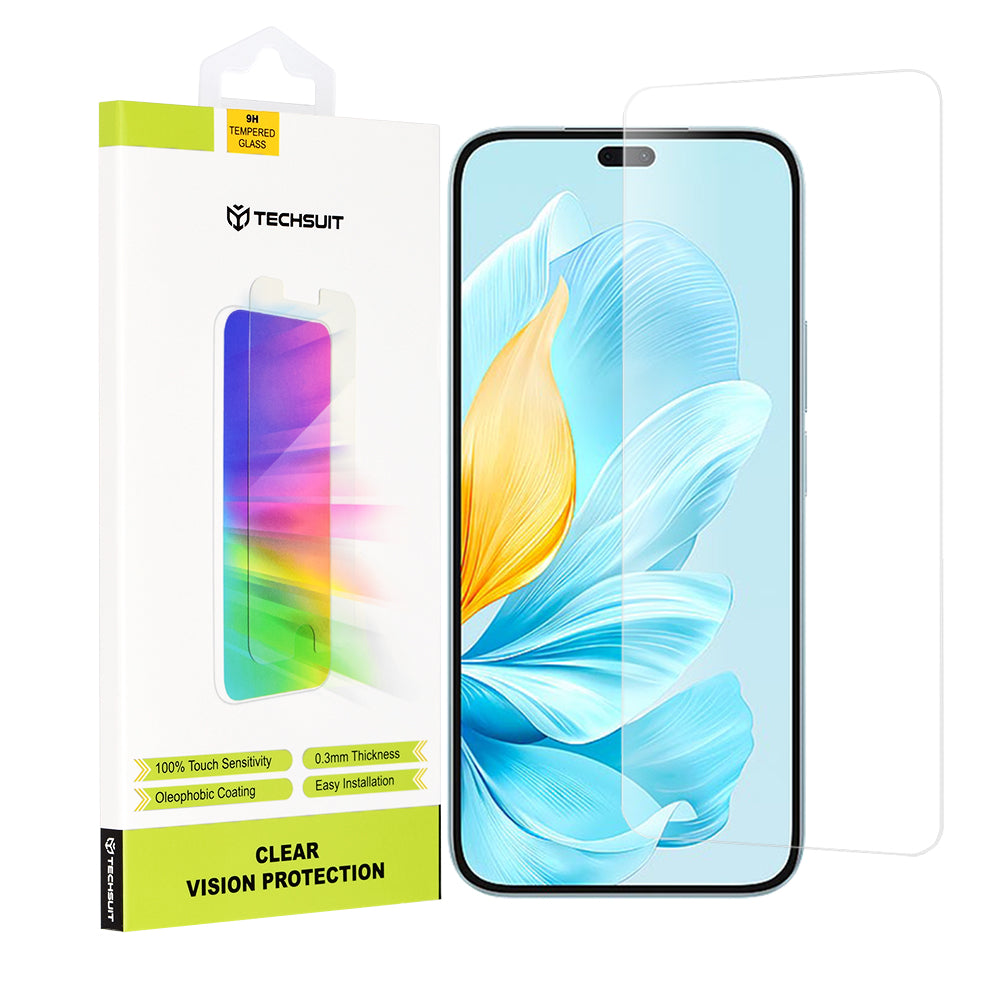 Folie de protectie Techsuit Clear Vision Glass compatibil cu Honor 200 Lite, Transparent