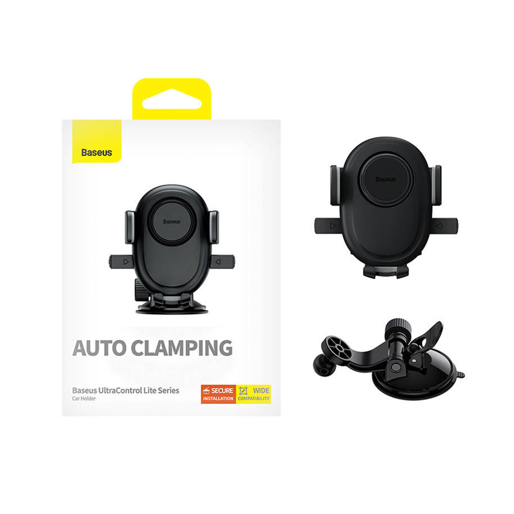 Suport Baseus UltraControl Lite Series (C40351700111-00), Suction Cup Mounting Base, for 7.2inch Max, Cluster Black