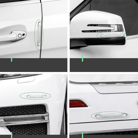 Gadget Baseus (set de 4) Airbag Bumper Strip (CRFZT-A02), TPU, for Car Door Protection, Transparent