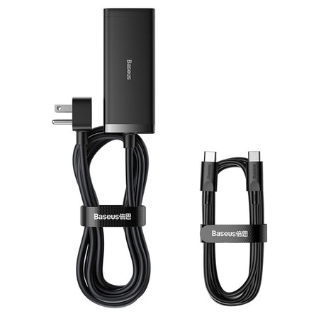 Incarcator Baseus /Powerstrip (PSZM000201), Type-C Cable Included, 2 x AC, 2 x USB, 2 x Type-C, 100W, Negru