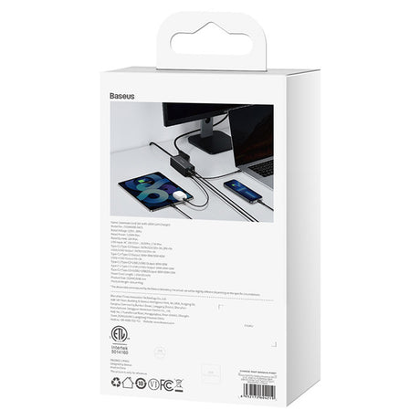 Incarcator Baseus /Powerstrip (PSZM000201), Type-C Cable Included, 2 x AC, 2 x USB, 2 x Type-C, 100W, Negru