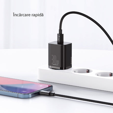 Incarcator Baseus Super Si (CCSUP-J01), Type-C, Fast Charge, 30W, Negru