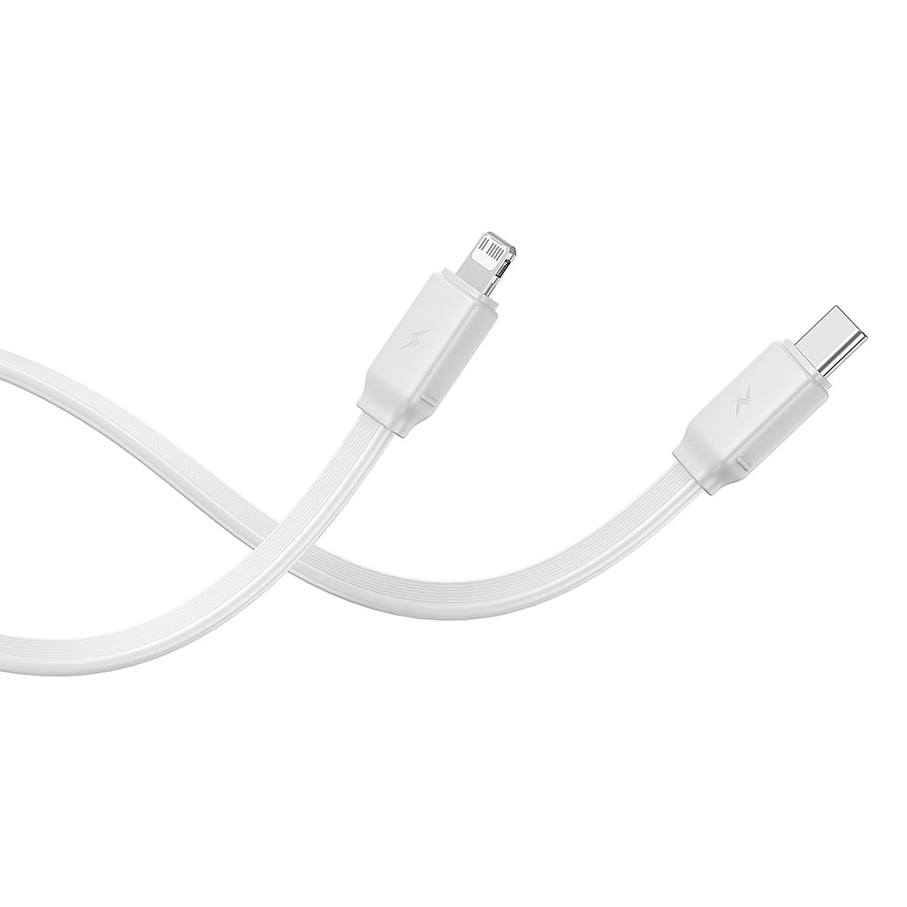 Baterie externa Baseus Qpow Pro+ (P10055002223-00), Lightning, 2x Type-C, USB, 22.5W, 20000mAh, Cable Type-C, 30cm, Alb