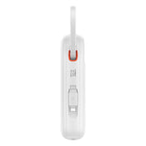 Baterie externa Baseus Qpow Pro+ (P10055002223-00), Lightning, 2x Type-C, USB, 22.5W, 20000mAh, Cable Type-C, 30cm, Alb