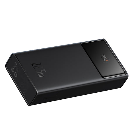 Baterie externa Baseus Star-Lord (PPXJ080001), 2x USB, Type-C, Micro-USB, 22.5W, 20000mAh, Cable Type-C, 3A, 30cm, Negru