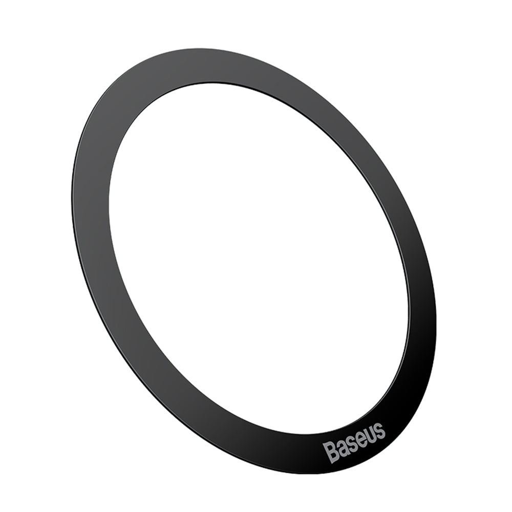 Suport Baseus (set de 2) Metal Ring Magnetic Series (PCCH000001), Universal Phone Ring for Samsung, iPhone, Negru