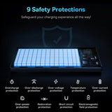 Baterie externa Baseus Star-Lord (PPXJ100001), 2x USB, Type-C, Micro-USB, 22.5W, 10000mAh, Cable Type-C, 3A, 30cm, Negru