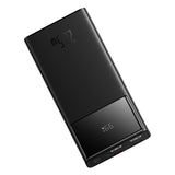 Baterie externa Baseus Star-Lord (PPXJ100001), 2x USB, Type-C, Micro-USB, 22.5W, 10000mAh, Cable Type-C, 3A, 30cm, Negru