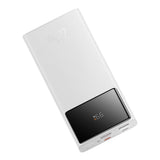 Baterie externa Baseus Star-Lord (PPXJ100002), 2x USB, Type-C, Micro-USB, 22.5W, 10000mAh, Cable Type-C, 3A, 30cm, Alb