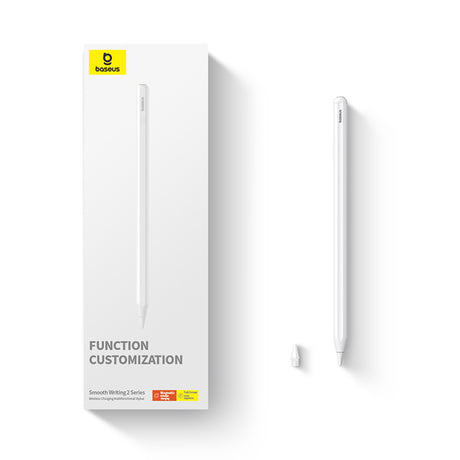 Stylus Baseus Stylus Pen Smooth Writing 2 (P80015805211-00), Active, Wireless Charging, Detachable Tip, 130mAh, for iPad, Alb