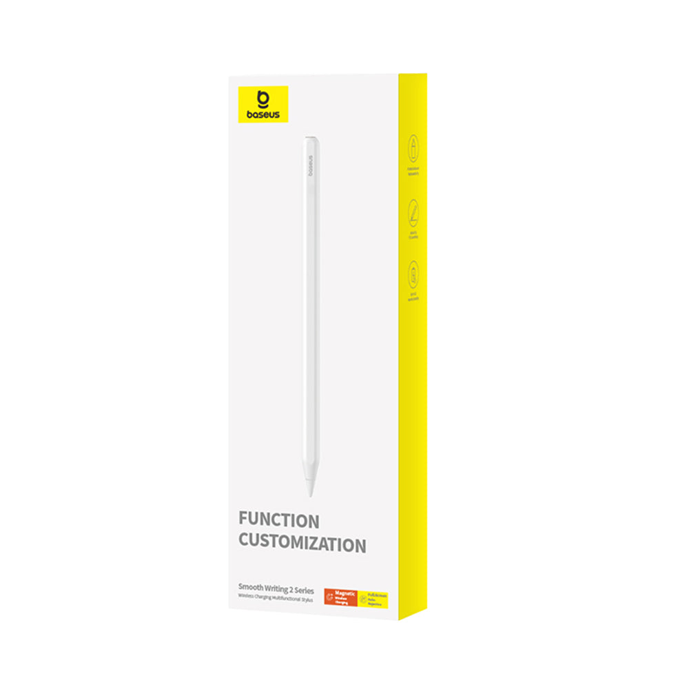 Stylus Baseus Stylus Pen Smooth Writing 2 (P80015805211-00), Active, Wireless Charging, Detachable Tip, 130mAh, for iPad, Alb