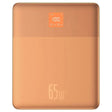 Baterie externa Baseus Blade (P10063801733-00), 2x Type-C, 65W, 12000mAh, Digital Display, with Cable USB-C, Portocaliu