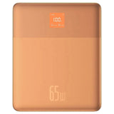 Baterie externa Baseus Blade (P10063801733-00), 2x Type-C, 65W, 12000mAh, Digital Display, with Cable USB-C, Portocaliu