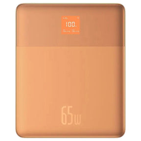 Baterie externa Baseus Blade (P10063801733-00), 2x Type-C, 65W, 12000mAh, Digital Display, with Cable USB-C, Portocaliu