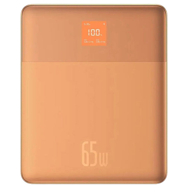 Baterie externa Baseus Blade (P10063801733-00), 2x Type-C, 65W, 12000mAh, Digital Display, with Cable USB-C, Portocaliu