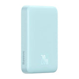 Baterie externa Baseus Magnetic Mini (PPCX110103), USB-C, MagSafe, 10000mAh, 20W, with Cable Type-C, 3A, 30cm, Bleu