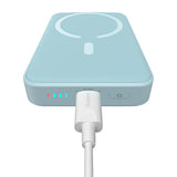 Baterie externa Baseus Magnetic Mini (PPCX110103), USB-C, MagSafe, 10000mAh, 20W, with Cable Type-C, 3A, 30cm, Bleu