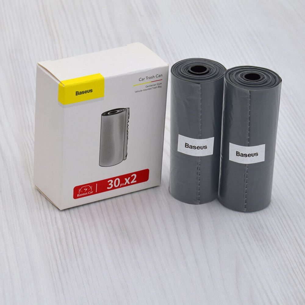 Gadget Baseus (set de 60) Trash Bag Gentleman Style (CRLJD-0G), for Trash Can, 2 Rolls, Gri