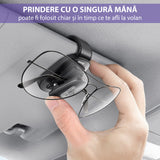 Gadget Baseus Car Organizer Platinum Vehicle (ACYJN-B01), for Glasses, Clamping Type, Negru