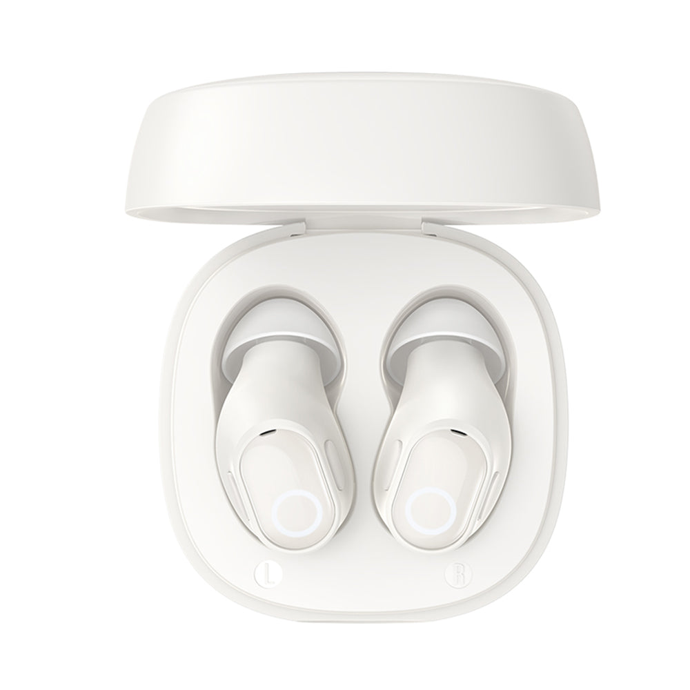 Casti Baseus Bowie WM02 (NGTW370202), Bluetooth 5.3, TWS, In-Ear, with Microphone, Crem Y White