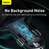 Gadget Baseus FM Modulator and Car Charger Enjoy (CCLH-01), USB-A, 3.4A with LED Display, Negru