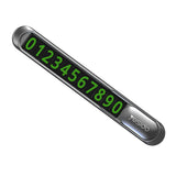 Gadget Yesido Parking Number (C88), for Dashboard, Number Hiding, Fluorescent Digits, Weather-Resistant, 3M Adhesive, Negru