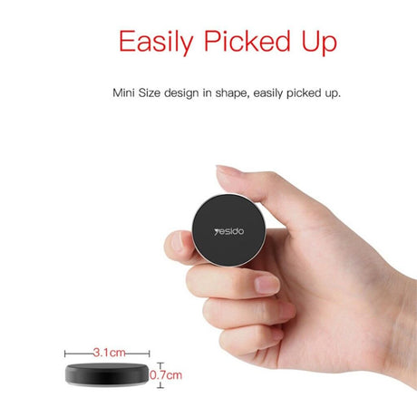 Suport Yesido (C38), Magnetic Grip for Dashboard, Negru