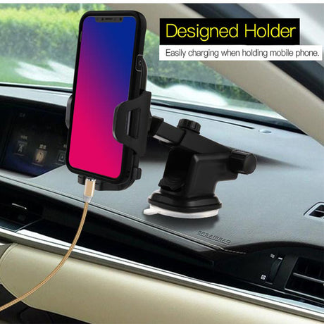 Suport Yesido (C23), Extendable Arm for Dashboard, Windshield, Negru