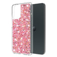 Husa de protectie Techsuit Sparkly Glitter compatibil cu Motorola Moto G14, Roz