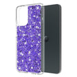 Husa de protectie Techsuit Sparkly Glitter compatibil cu Motorola Moto G34 / Moto G45, Mov