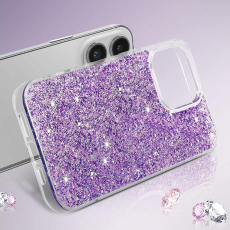Husa de protectie Techsuit Sparkly Glitter compatibil cu Xiaomi Redmi Note 13 Pro 4G / Poco M6 Pro 4G, Albastru